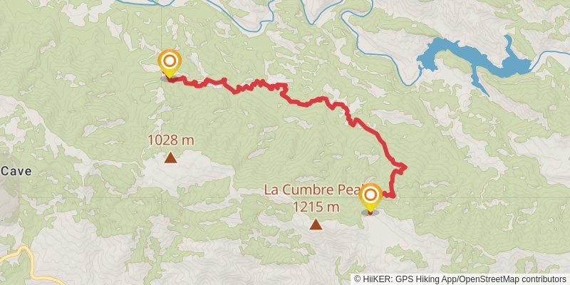 Matias Trail stage 2 Map