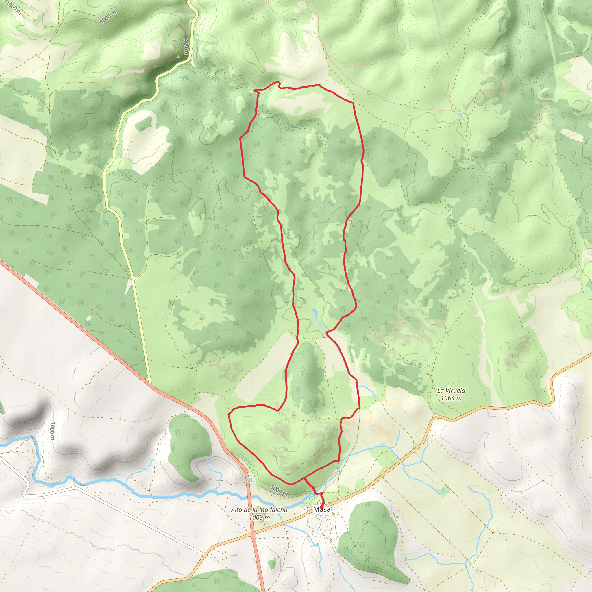 Caldera and Canalejas Path PR BU 232 mobile static map