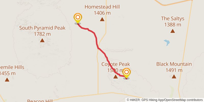 Continental Divide Trail - New Mexico stage 5 Map