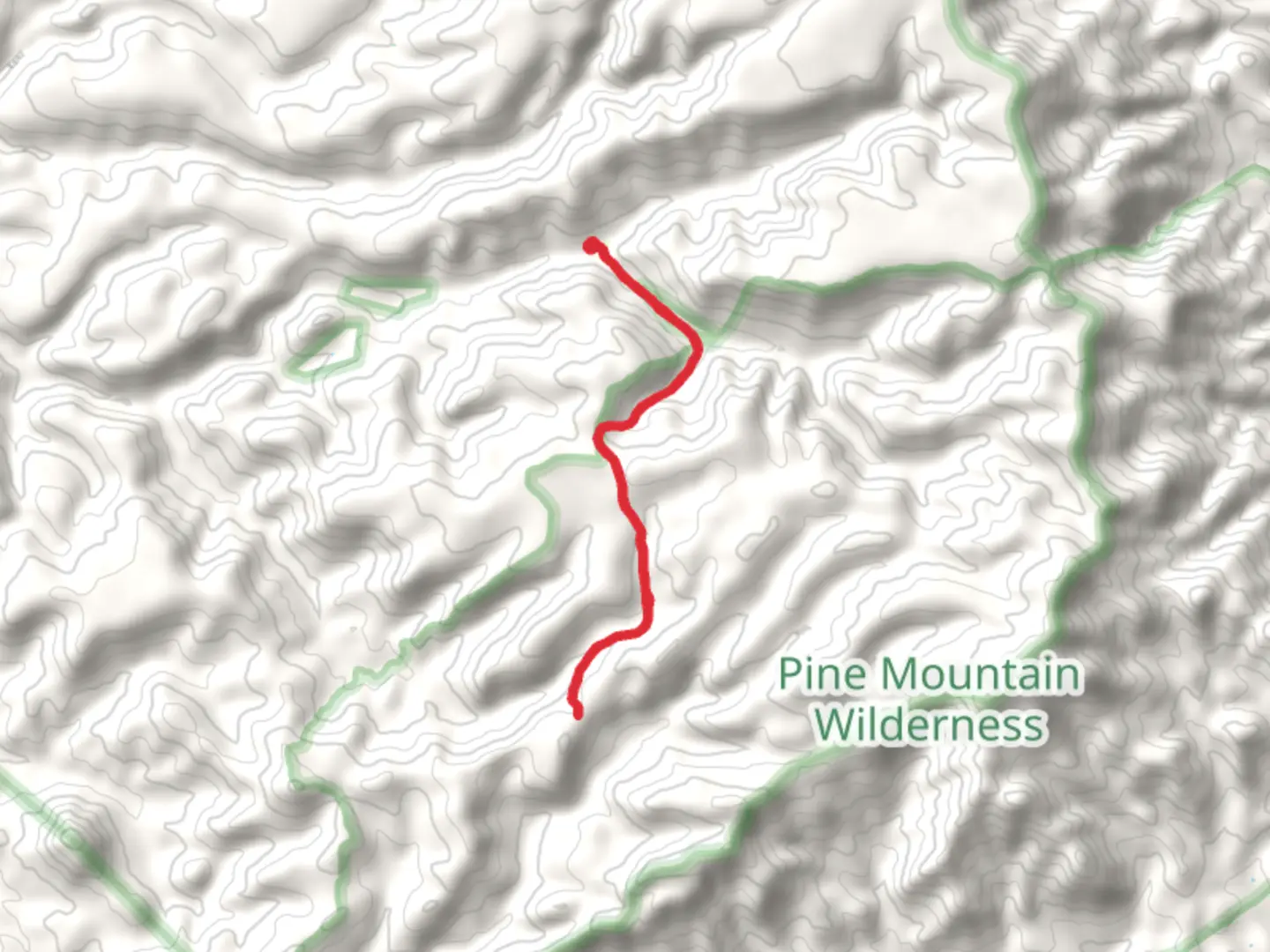 An image depicting the trail Pine Flat Trail and its surrounding area.