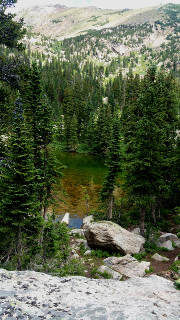 An image depicting the trail No Name Lake Trail and its surrounding area.