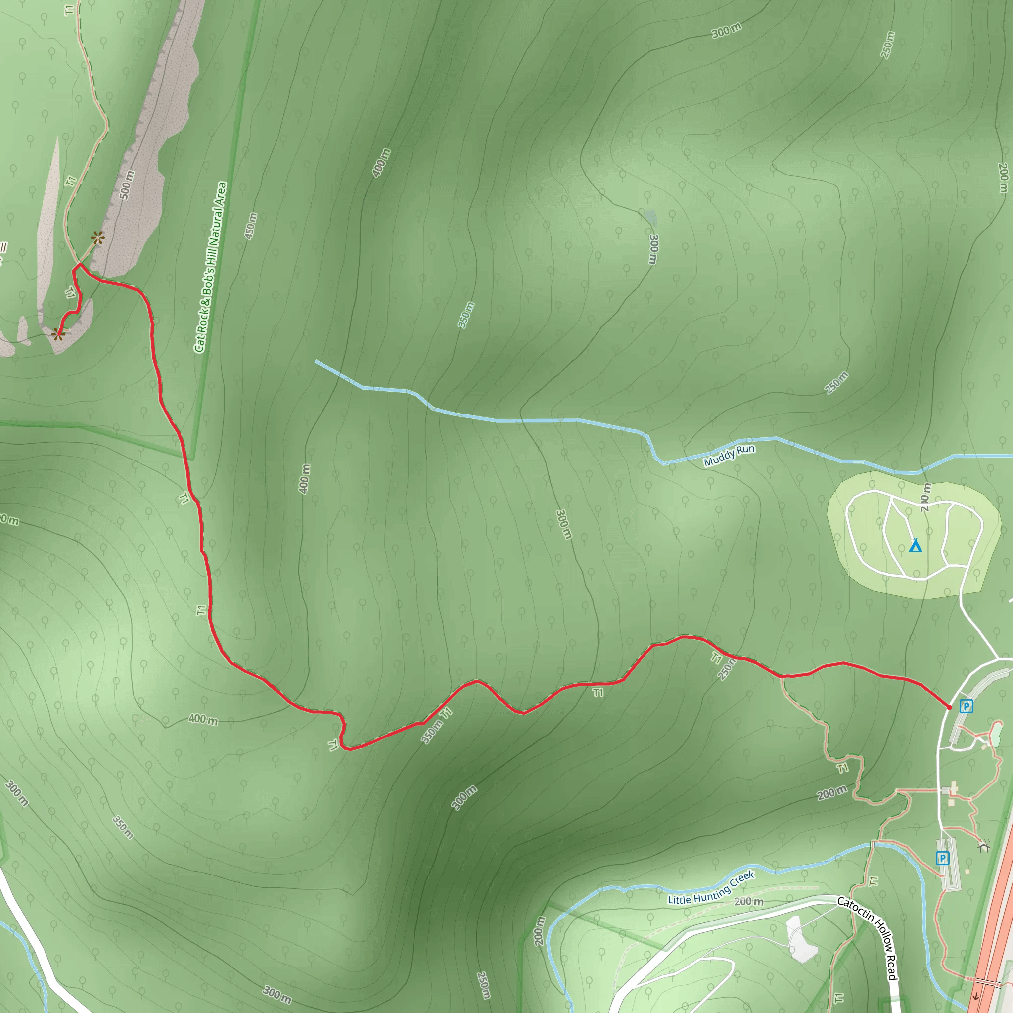 Bob's Hill Trail mobile static map