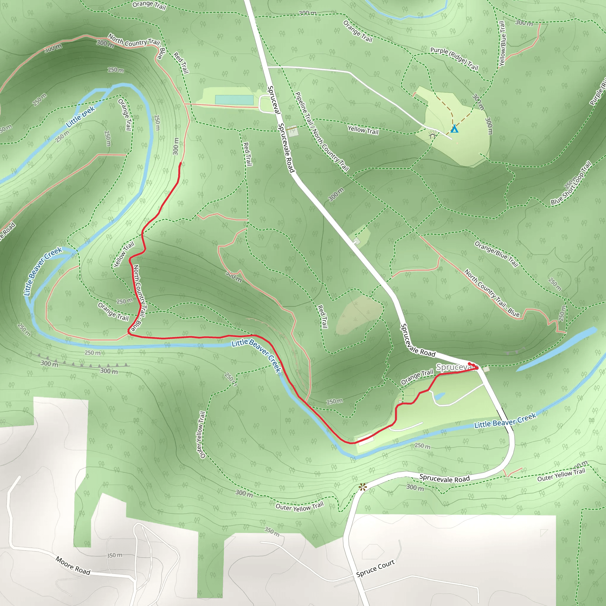 Little Beaver Creek via NCT mobile static map