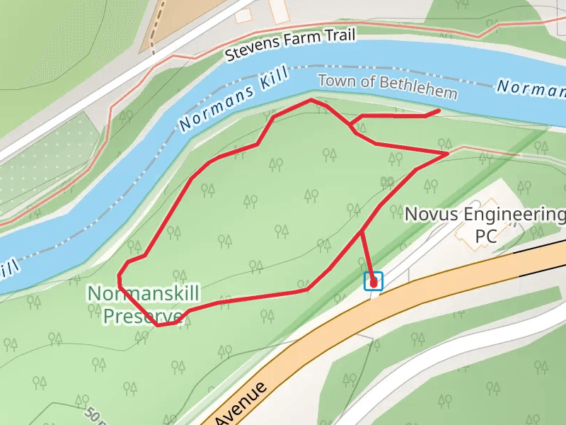 Normanskill Preserve Trail - Yellow Loop