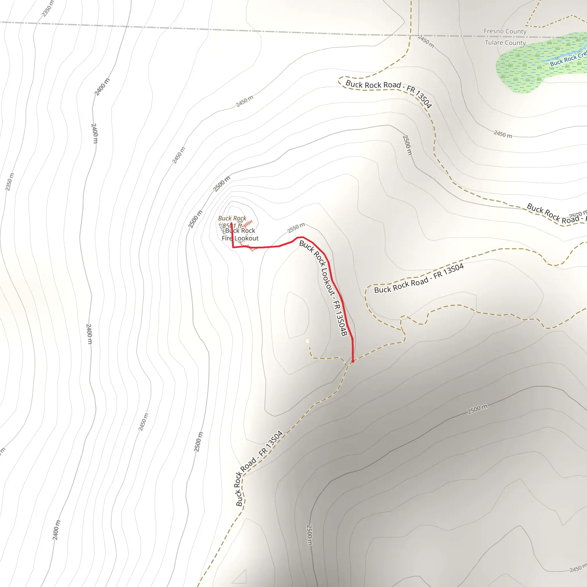 Buck Rock mobile static map