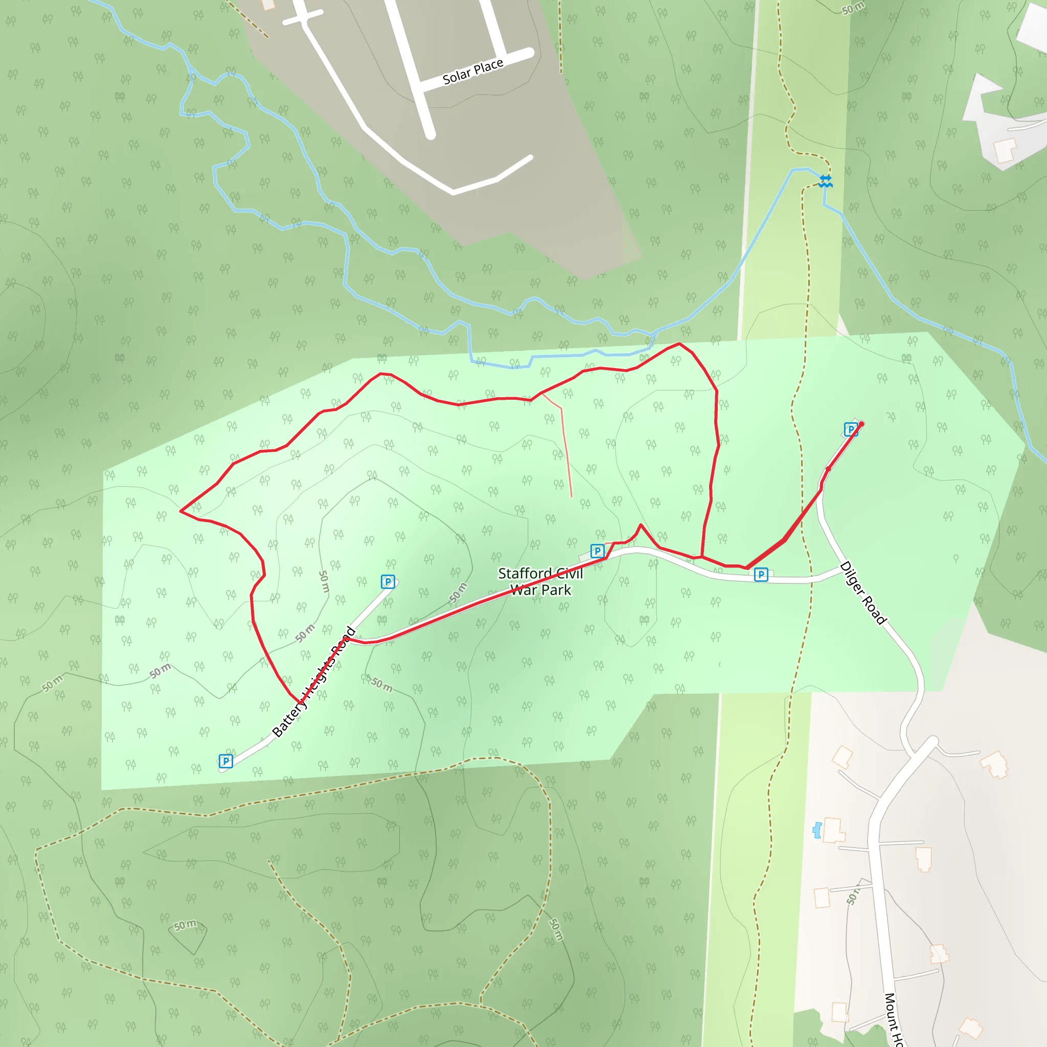 Battery Heights Road and Accokeek Creek Loop mobile static map