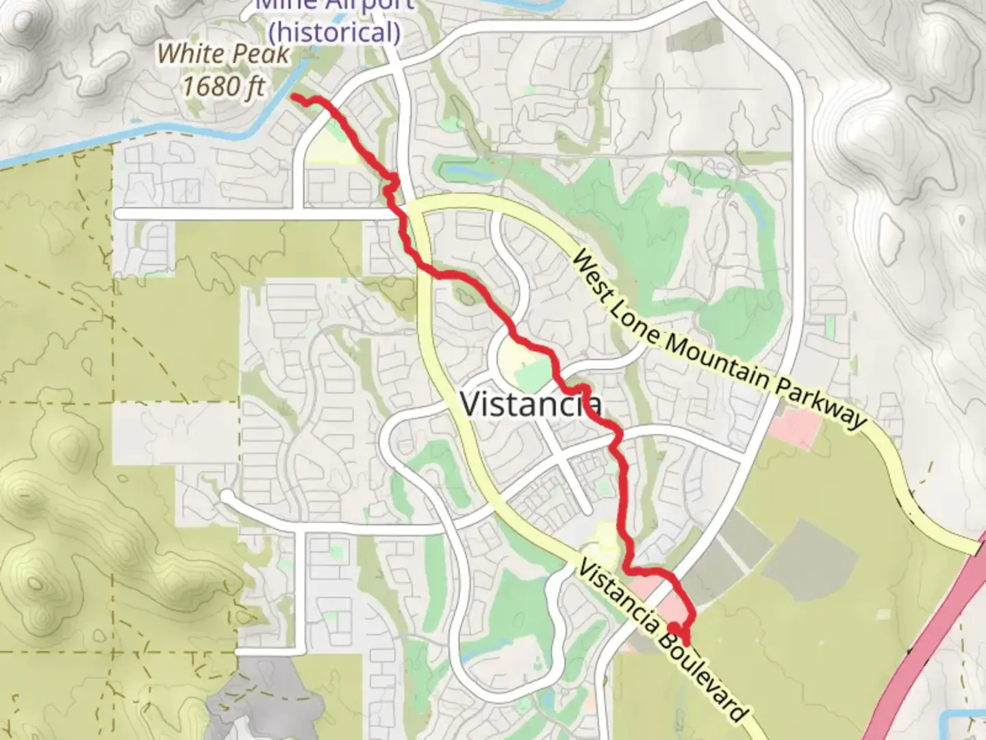 An image depicting the trail Discovery Trail and its surrounding area.