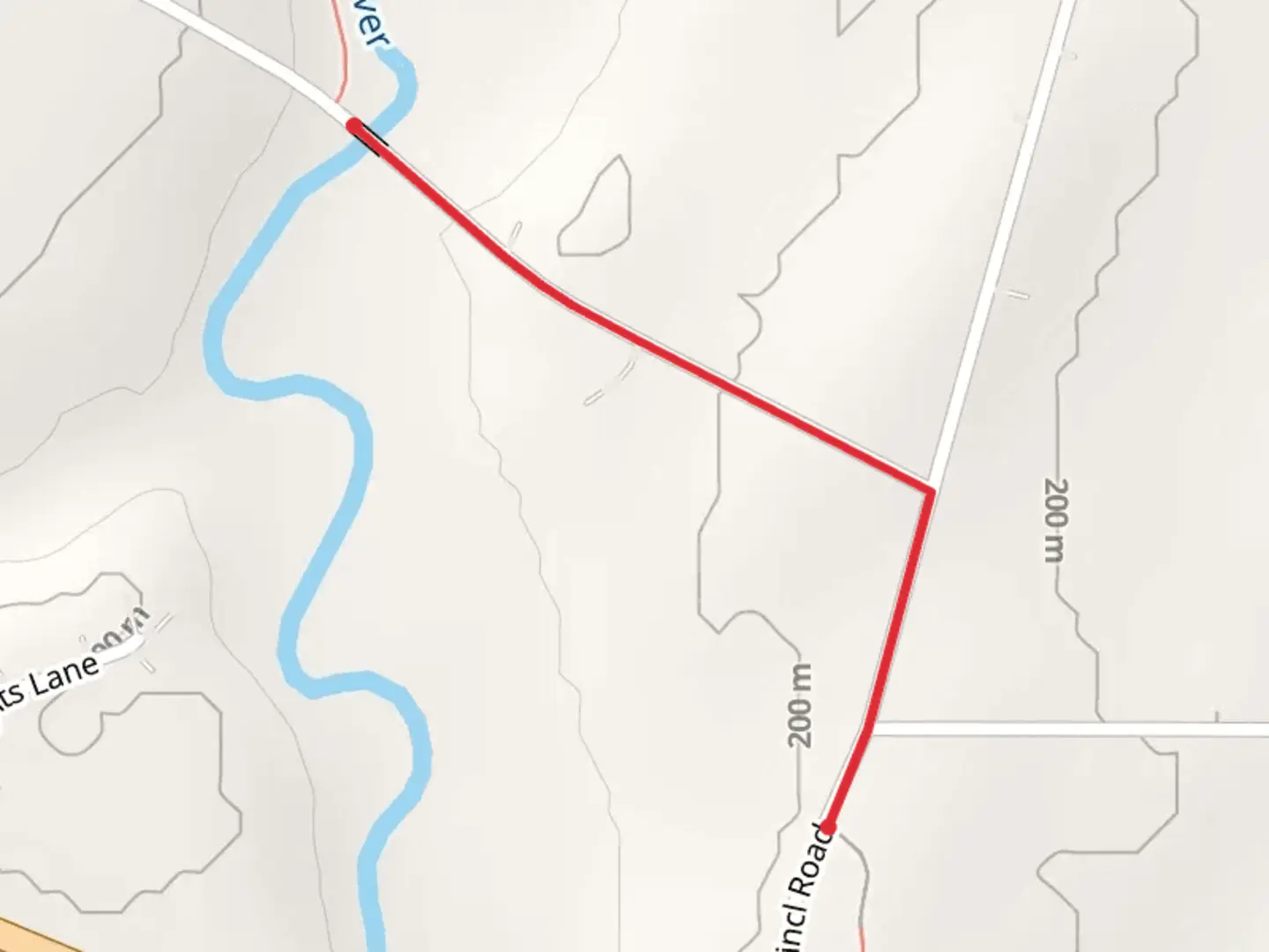 An image depicting the trail East Twin River via IAN Point to Point and its surrounding area.
