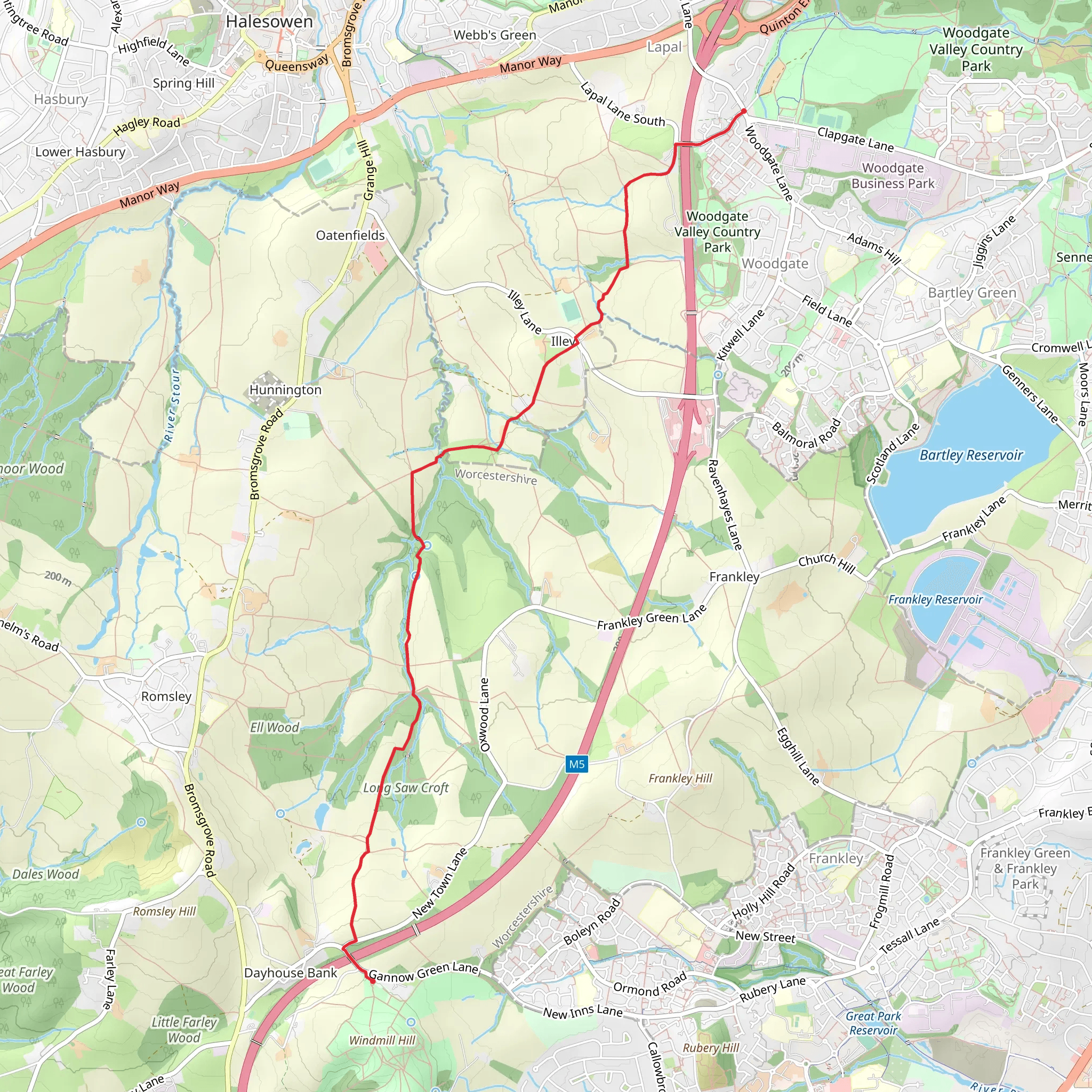 Illey Way mobile static map