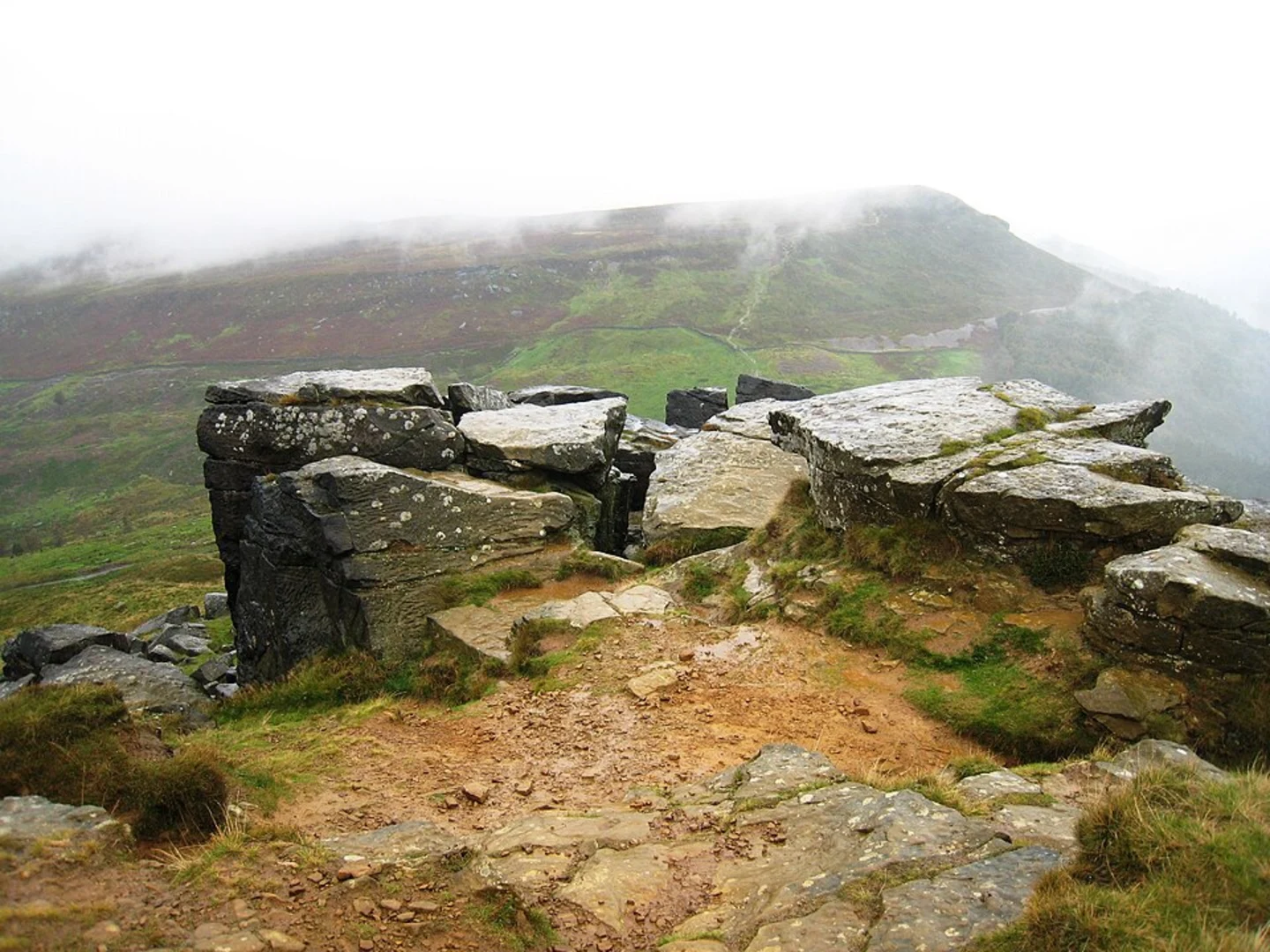 An image depicting the trail Beacon Hill, Carlton Bank and White Hill via Cleveland Way and its surrounding area.