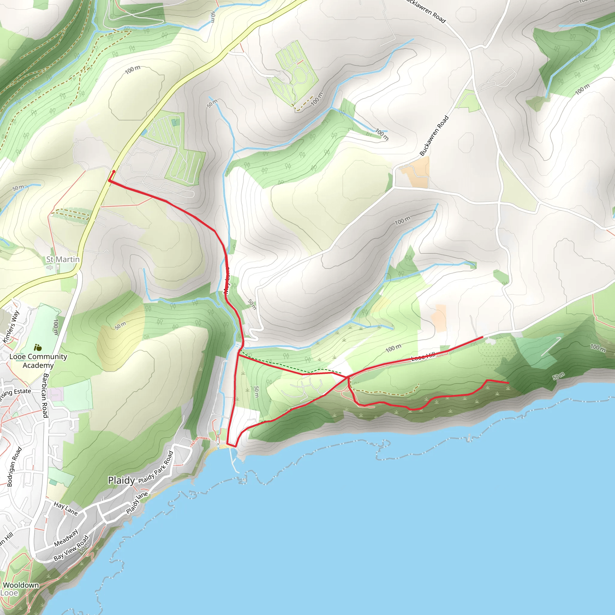 Looe Bay Holiday Park - Millendreath mobile static map