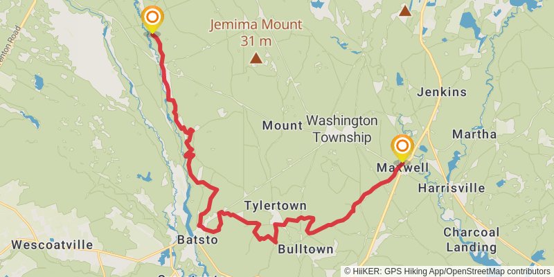 Batona Trail stage 3 Map
