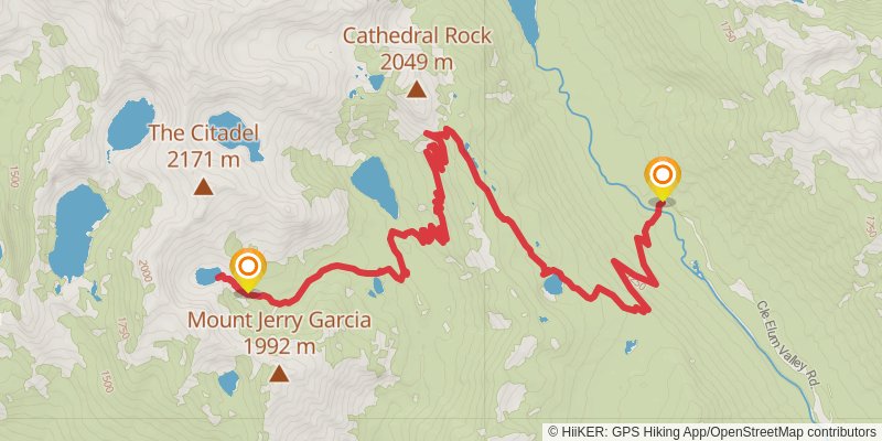 Lake Vicente Trail stage 2 Map