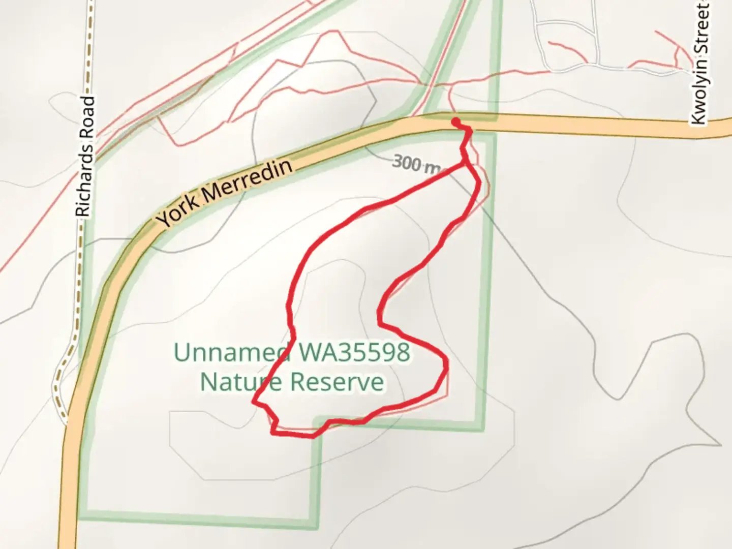 An image depicting the trail Cathedral Rocks Walk and its surrounding area.