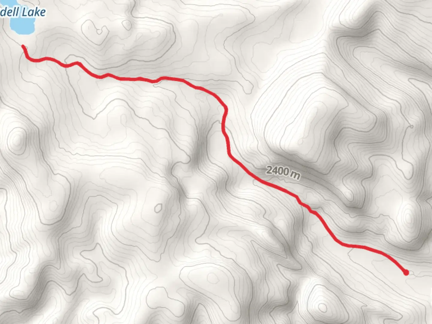 An image depicting the trail Odell Lake via Odell Creek and its surrounding area.
