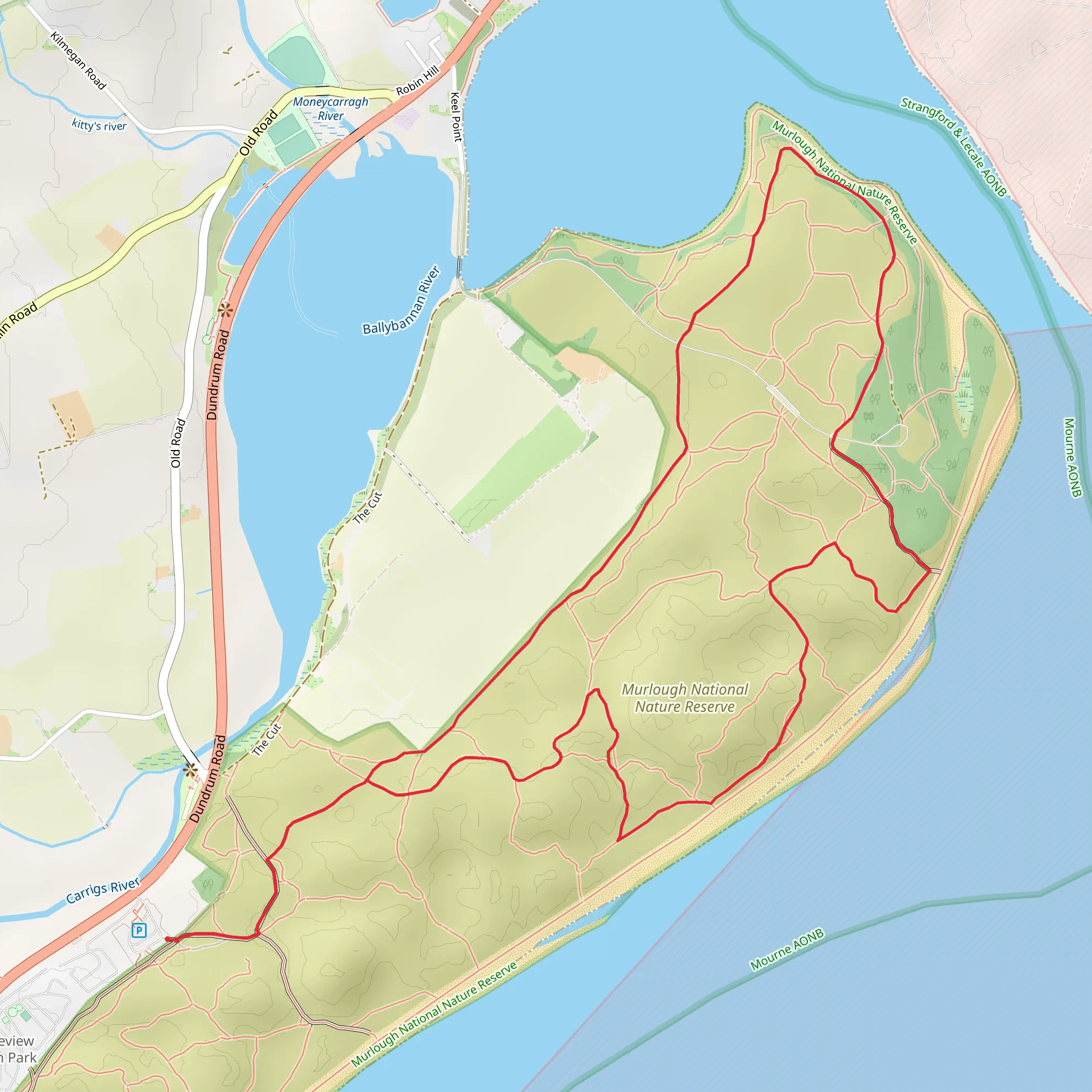 Murlough National Nature Reserve mobile static map