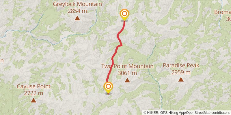 Idaho Centennial Trail stage 15 Map
