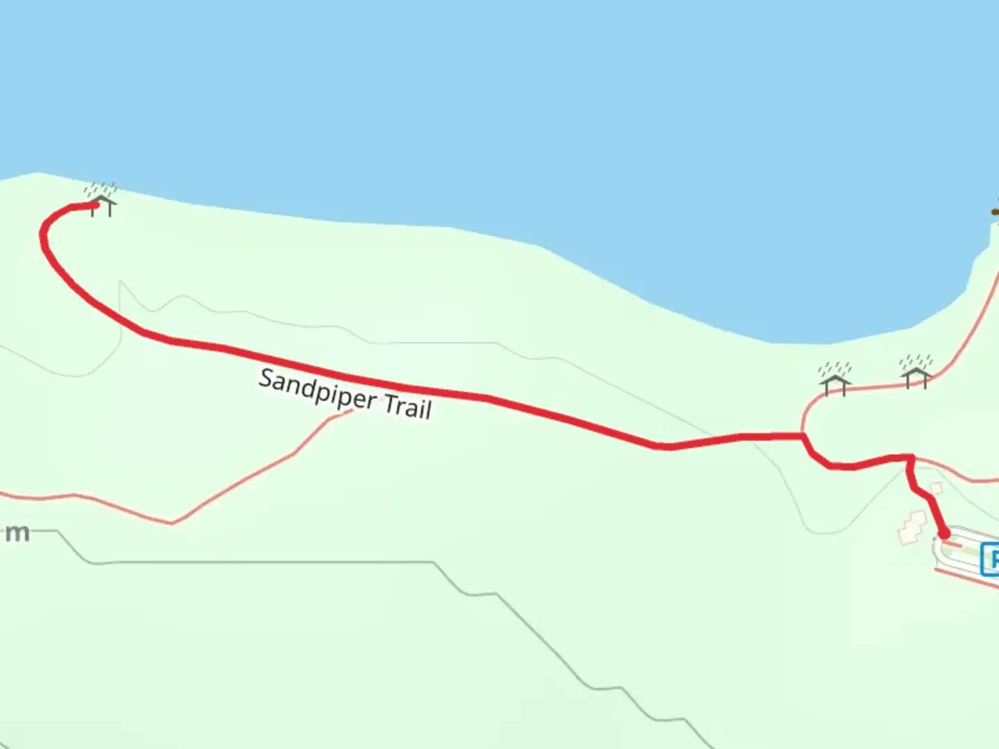 An image depicting the trail Sandpiper Trail and its surrounding area.