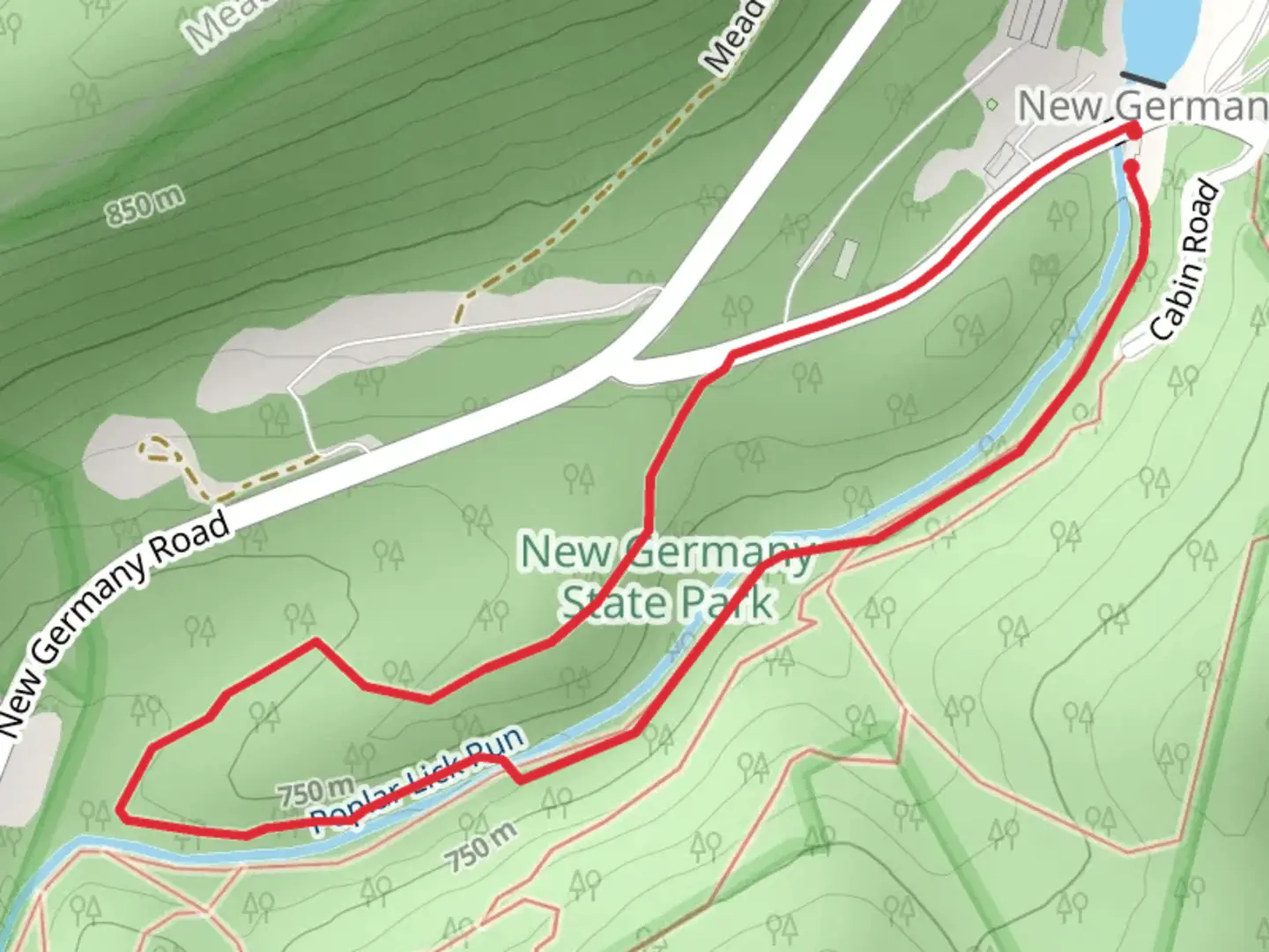 An image depicting the trail Turnpike Trail and Hemlock Loop Trail and its surrounding area.