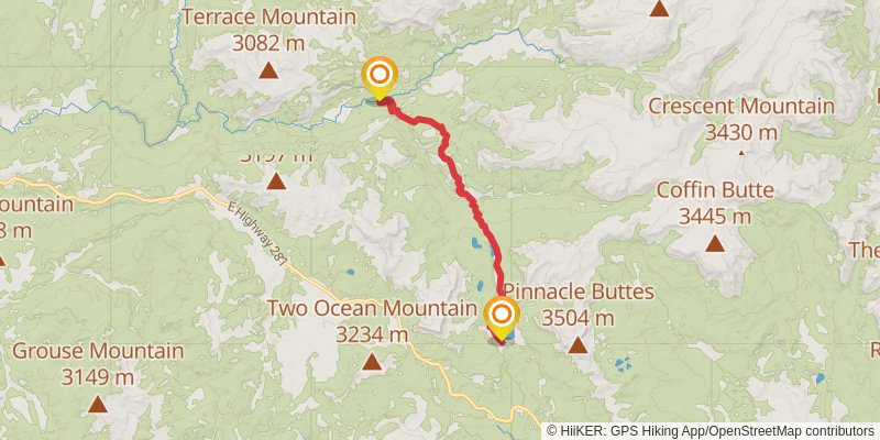 Continental Divide Trail - Wyoming stage 32 Map