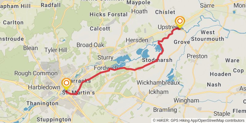 Saxon Shore Way spur 1 Map