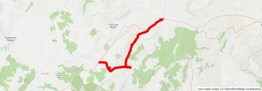 GR 7 - Andalucia stage 49 Map