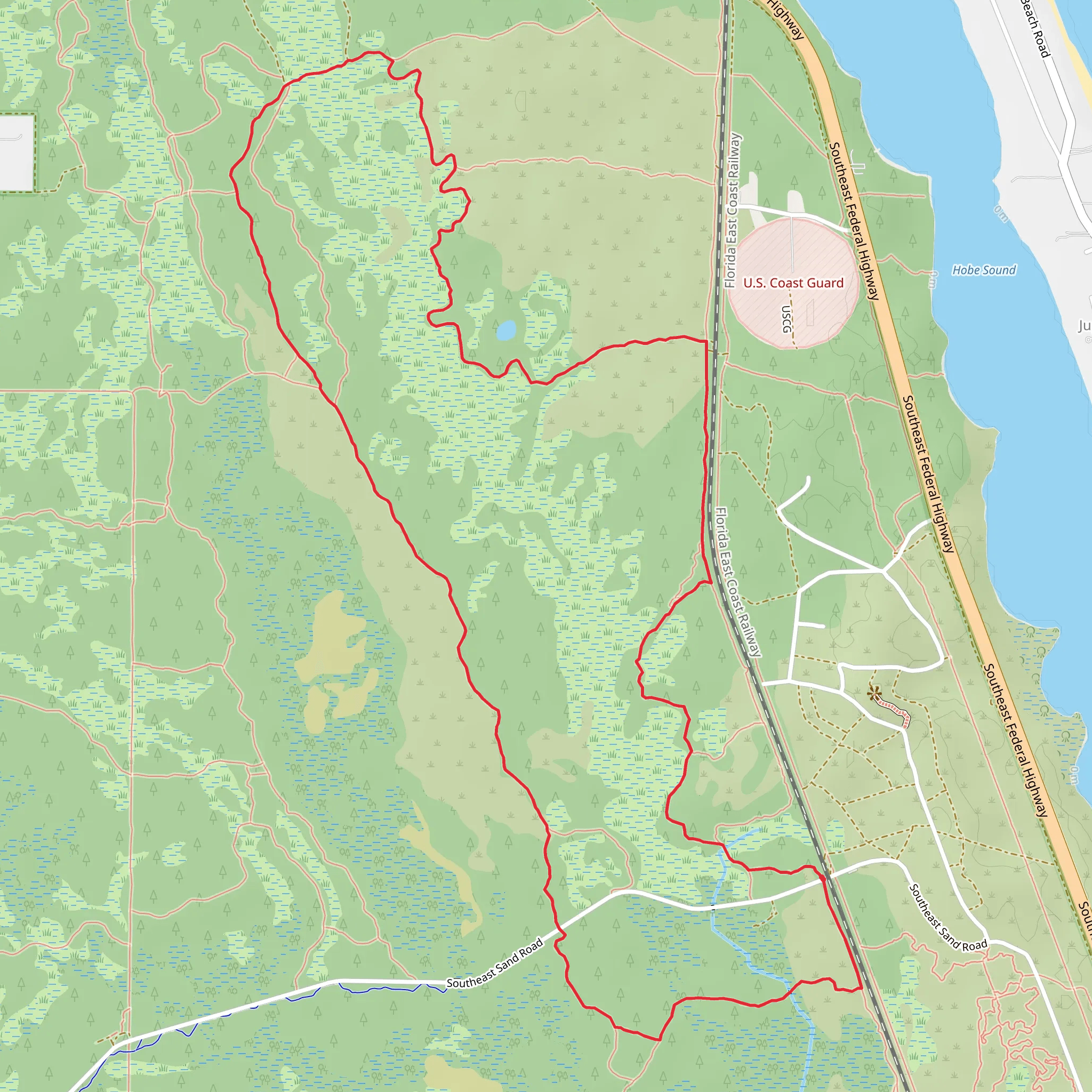 White Loop Walk mobile static map