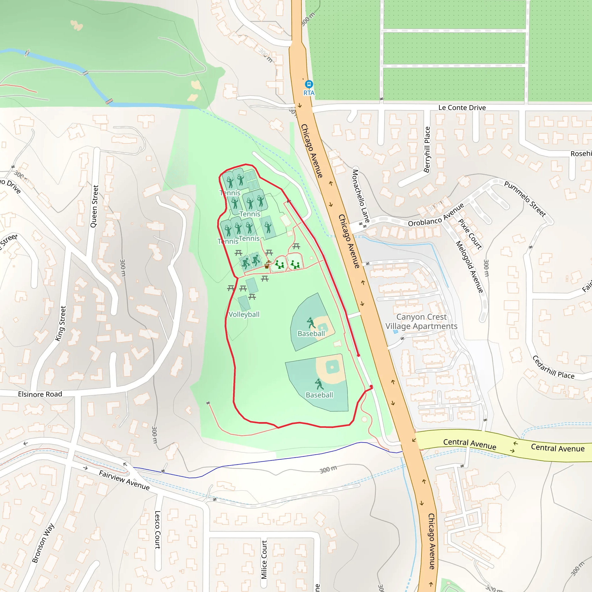 Andulka Park Loop mobile static map
