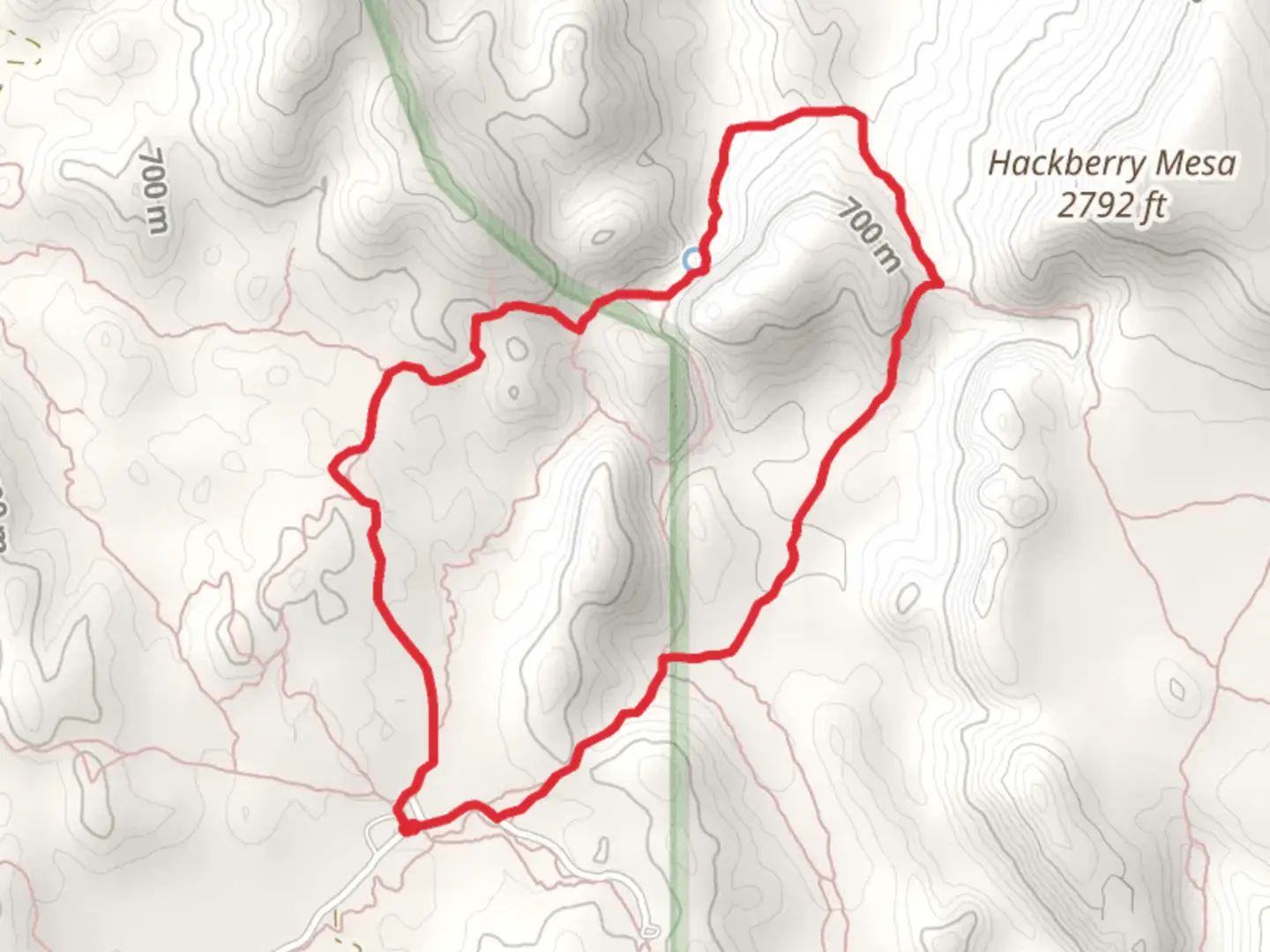 An image depicting the trail First Water Creek Loop and its surrounding area.