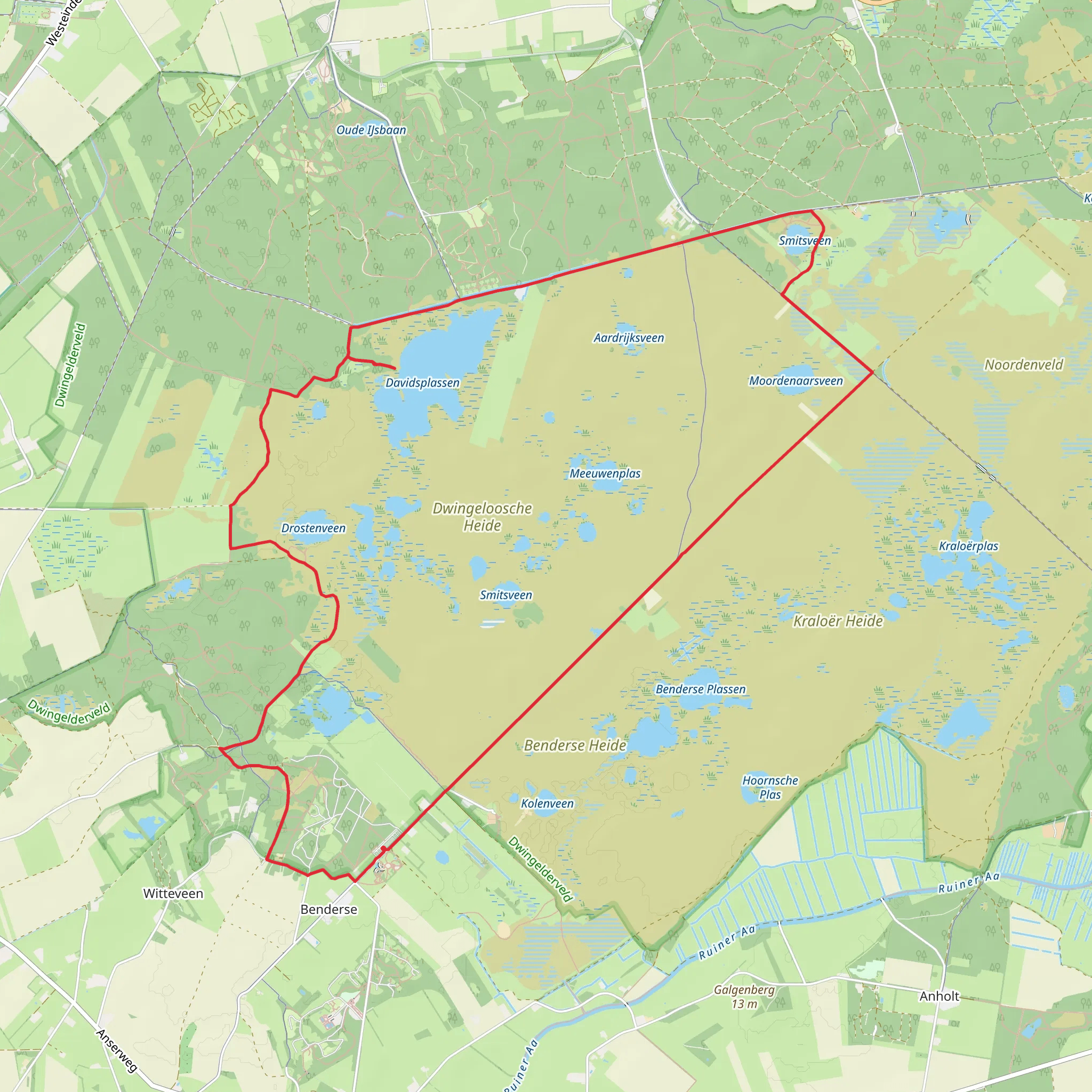 Davidsplassen and Spaarbankbosch Loop mobile static map