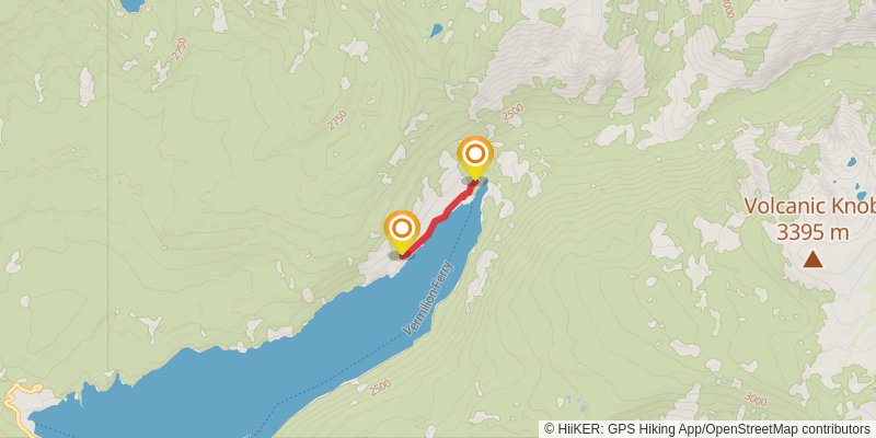 Sallie Keys Cutoff via Pacific Crest Trail stage 2 Map