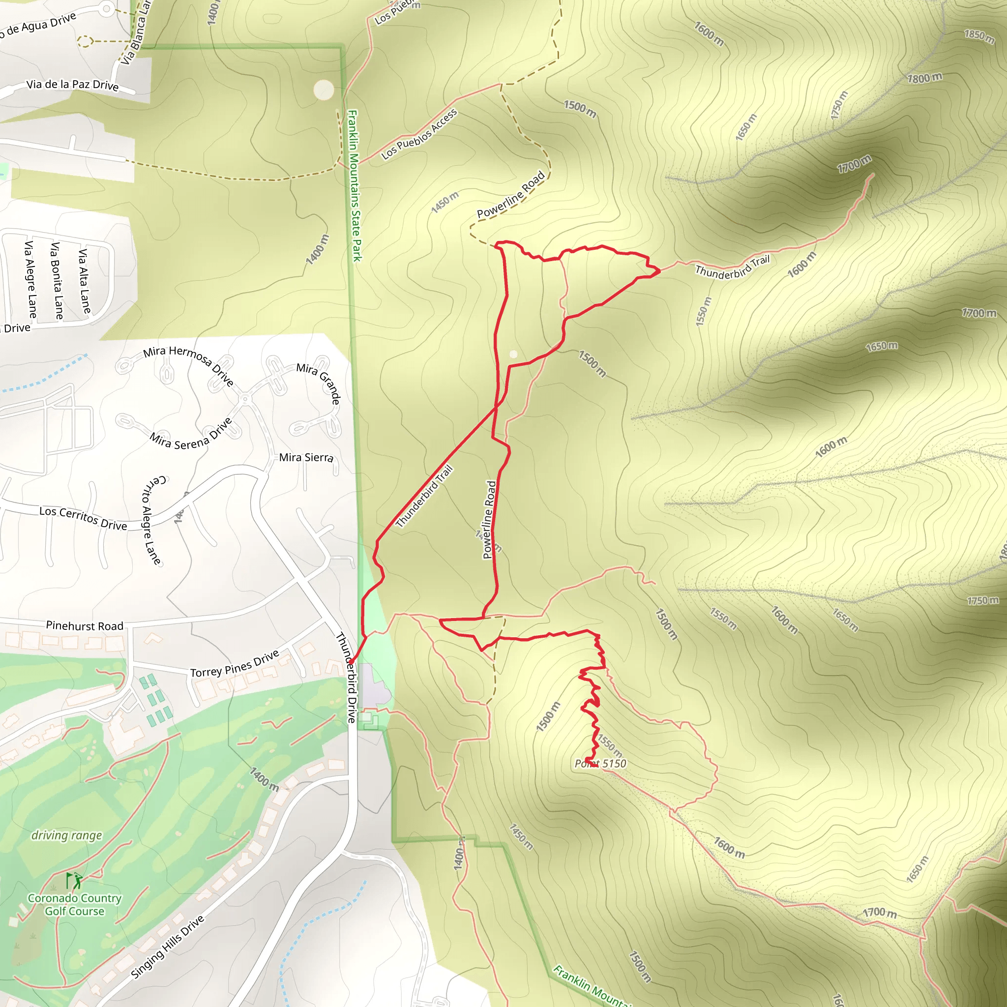 Point 5150 mobile static map