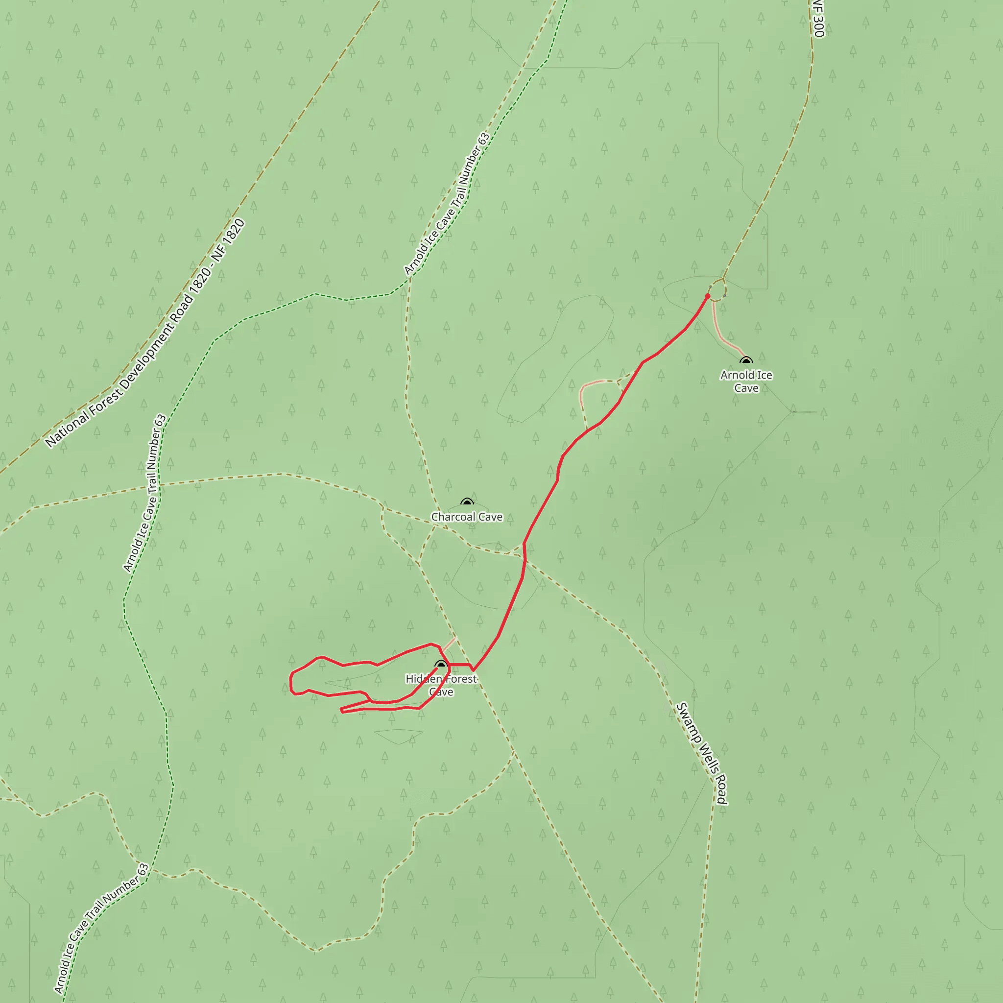 Swamp Wells Road Loop - South mobile static map