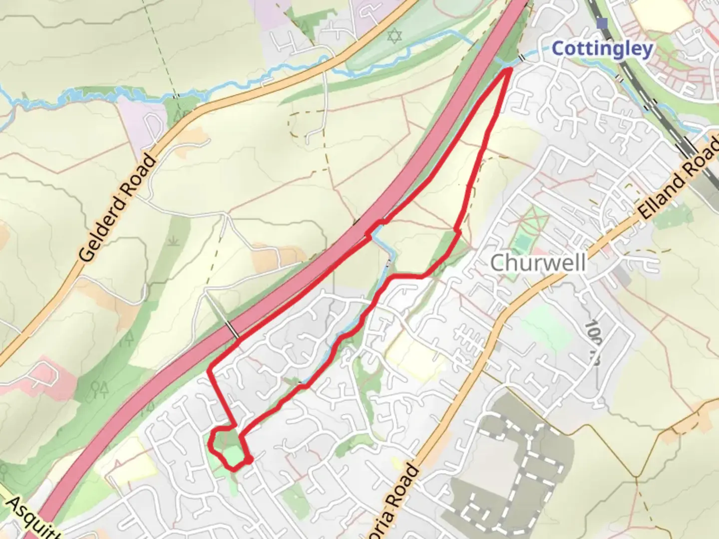 An image depicting the trail Springfield Mill Park Loop and its surrounding area.