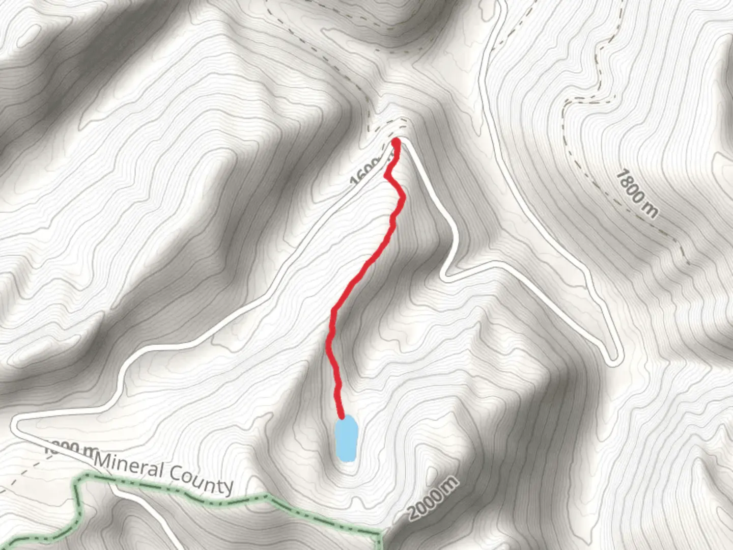 An image depicting the trail Hoodoo Lake Access Trail and its surrounding area.