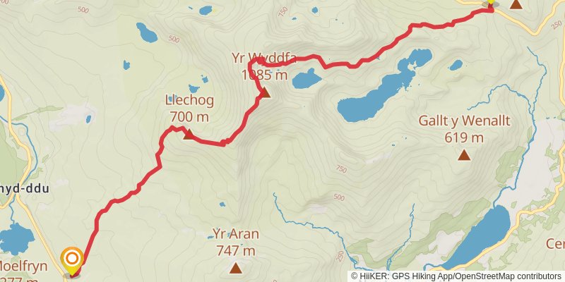 Sumitts Walk in Gwynedd stage 2 Map