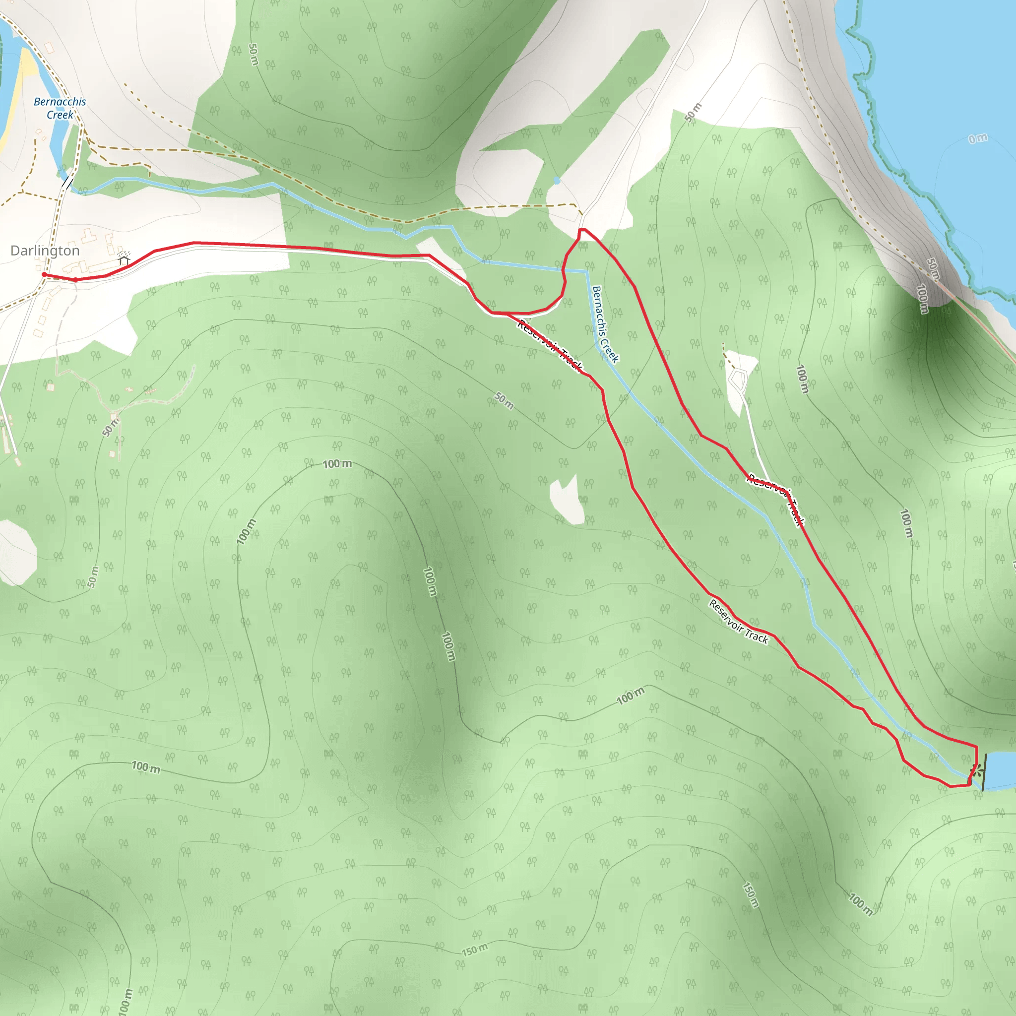 The Reservoir Circuit - Darlington Bay mobile static map