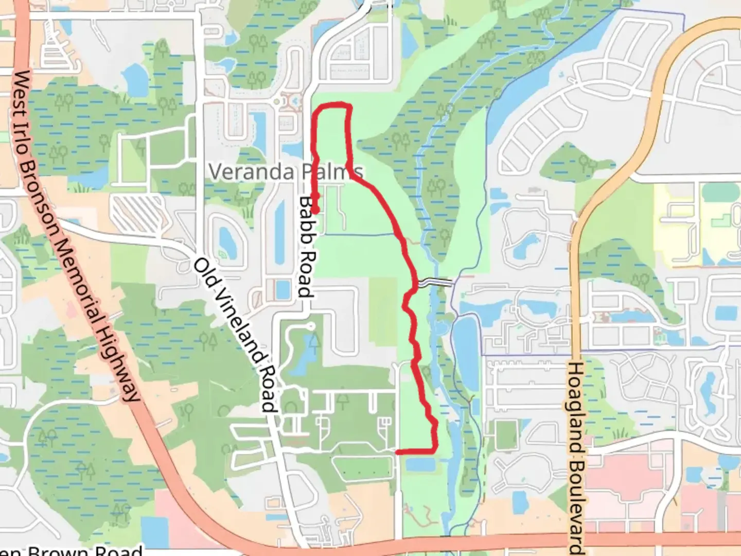 An image depicting the trail Pioneer Village Trail Out and Back and its surrounding area.