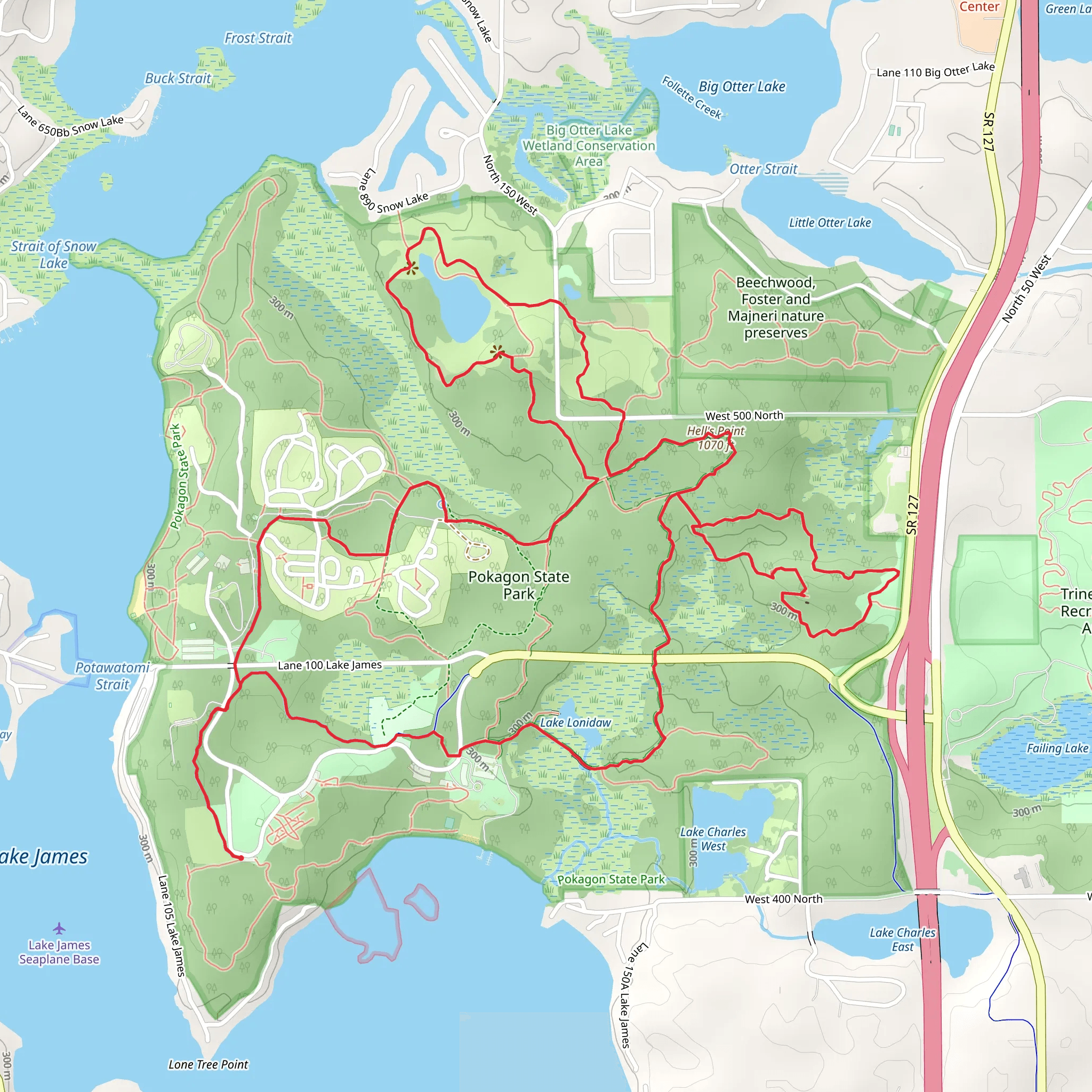 Hell's Point Challenge Loop - Long mobile static map
