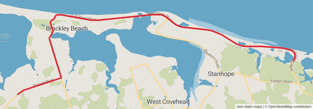 The Island Walk - Prince Edward Island stage 19 Map