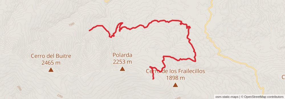 GR 240 Sendero Sulayr stage 13 Map