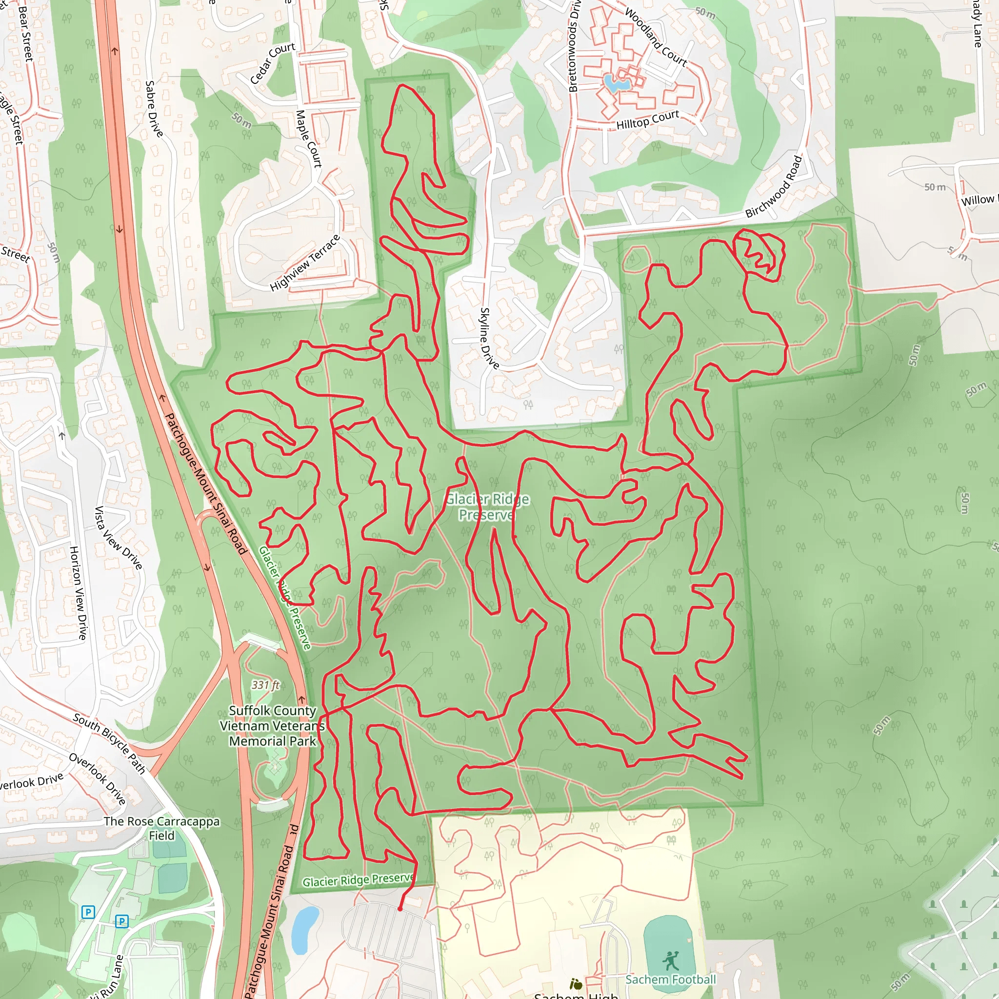 Brookhaven Town Hall Loop - North mobile static map