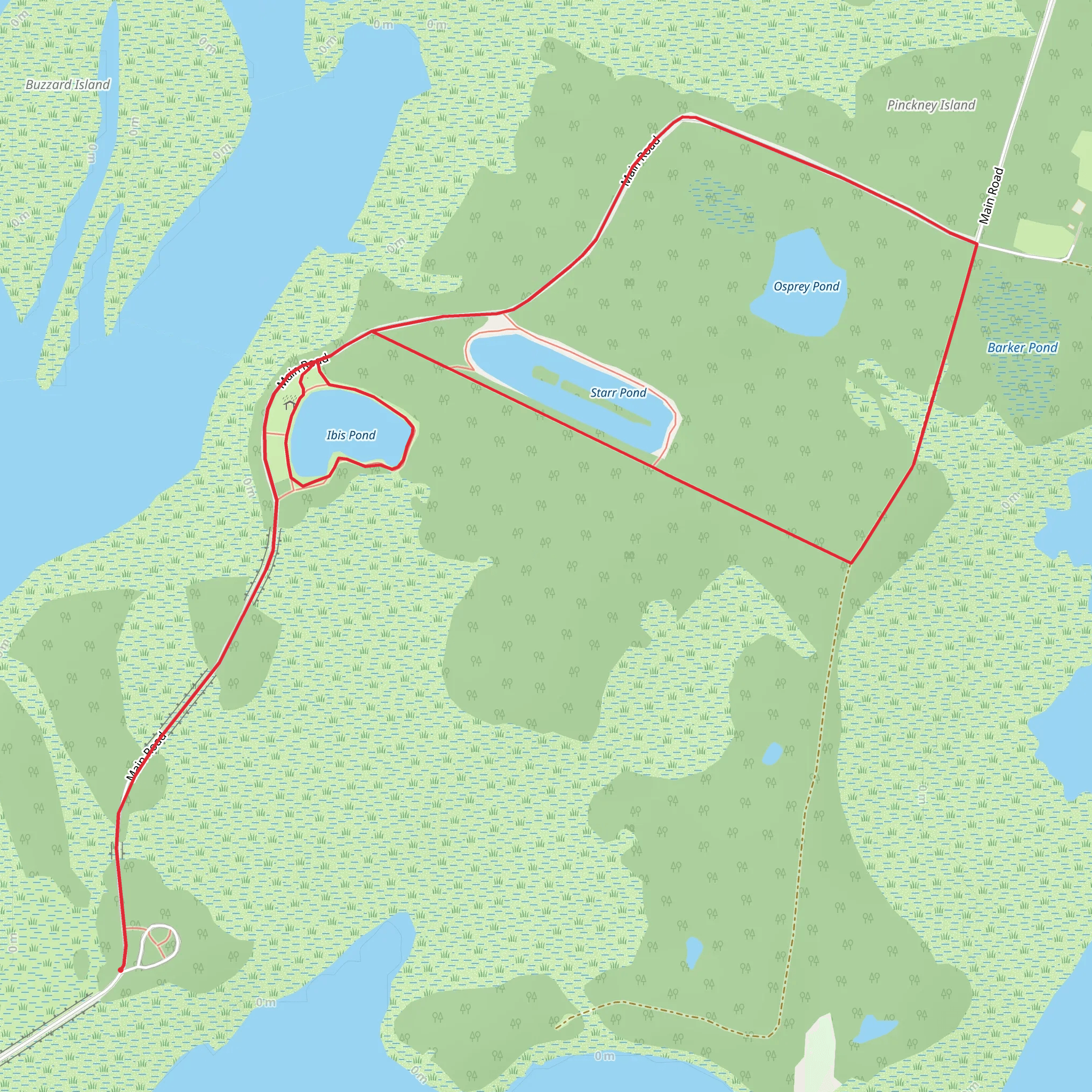 Skull Creek Loop mobile static map