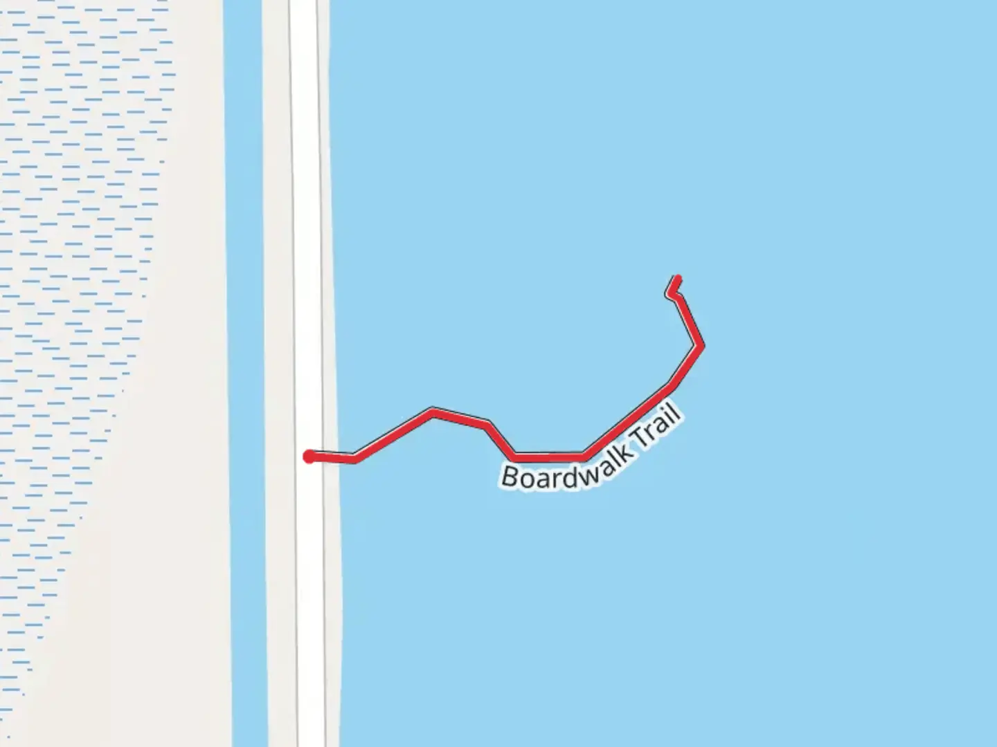 An image depicting the trail Boardwalk Trail and its surrounding area.