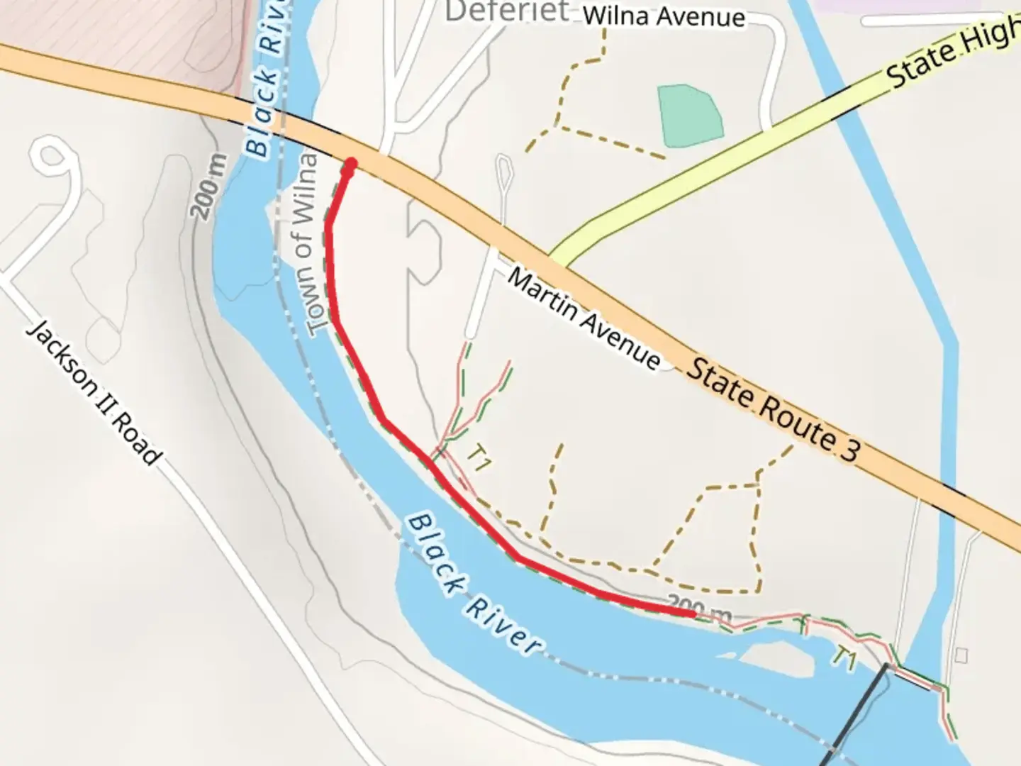 An image depicting the trail Deferiet River Trail and its surrounding area.