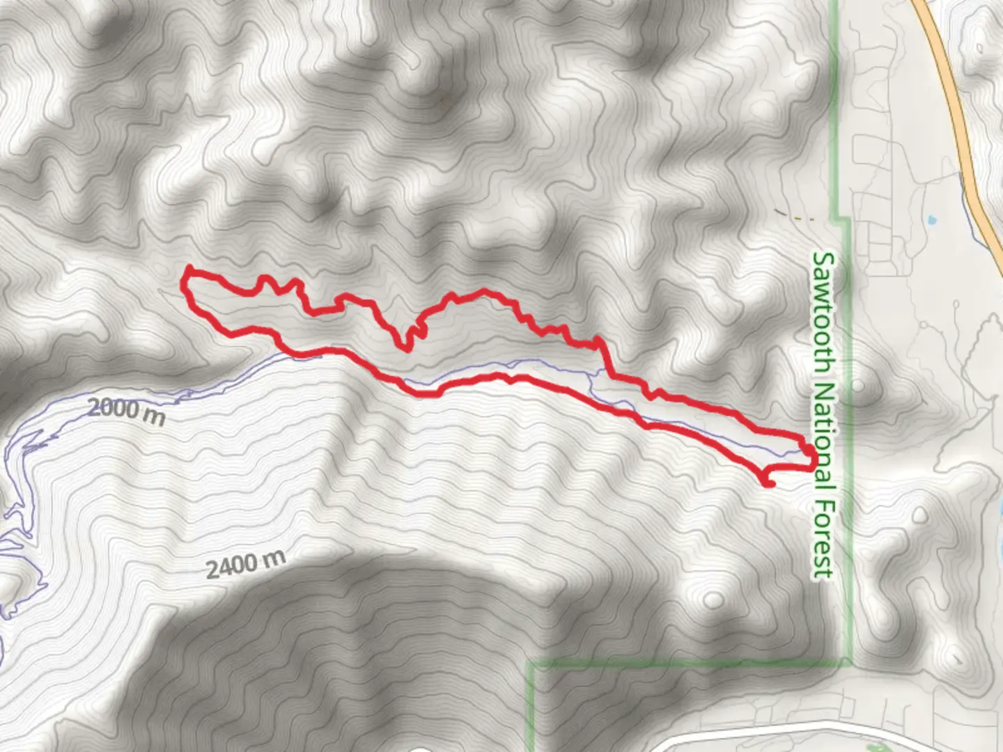 An image depicting the trail Lane's Loop Trail and its surrounding area.