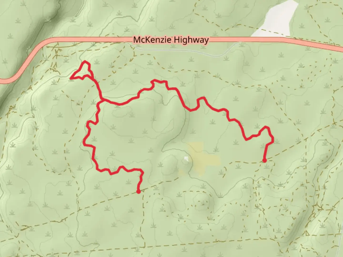An image depicting the trail Cline Buttes Trail and its surrounding area.