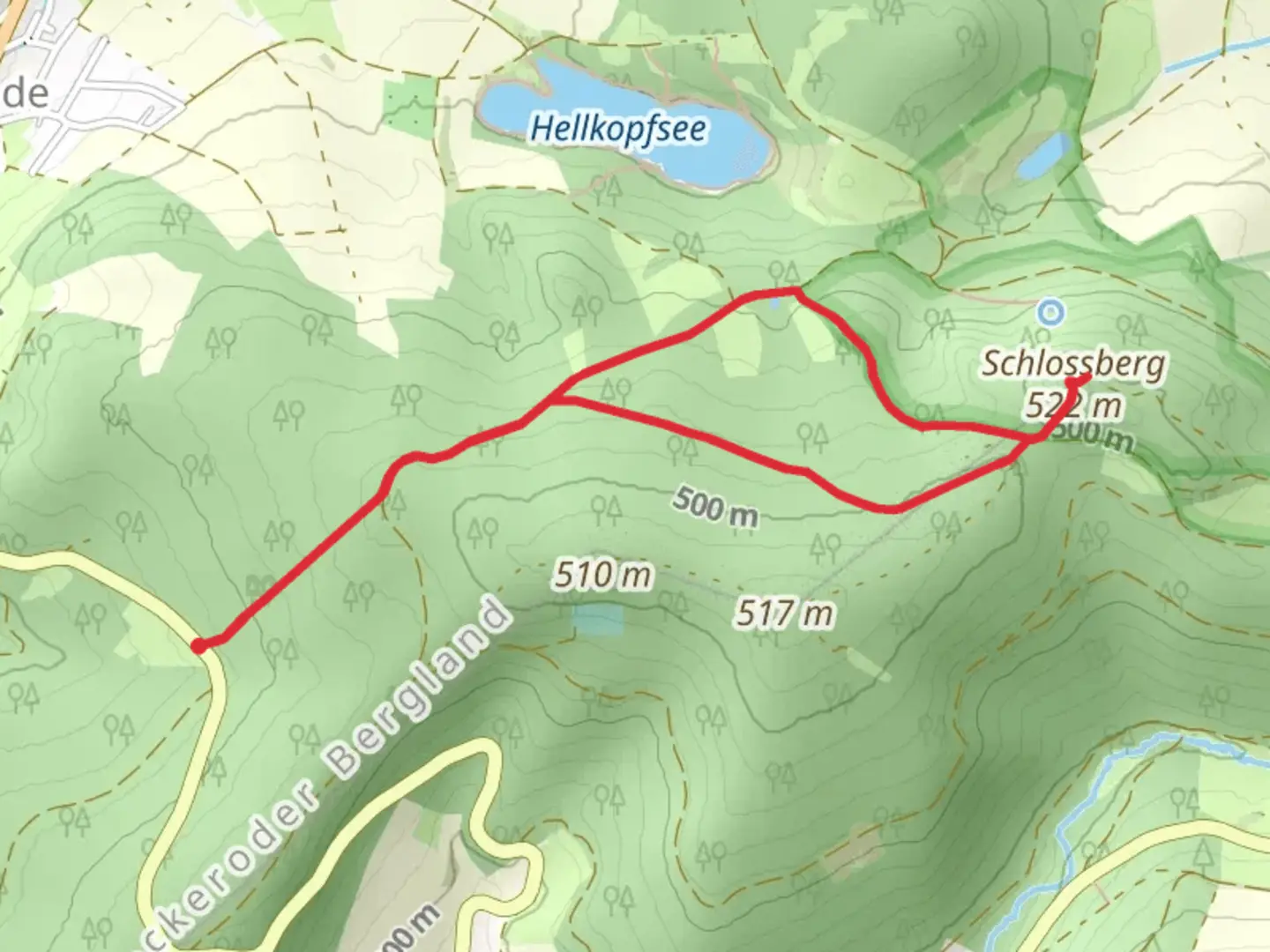 An image depicting the trail Ruine Reichenbach Loop and its surrounding area.