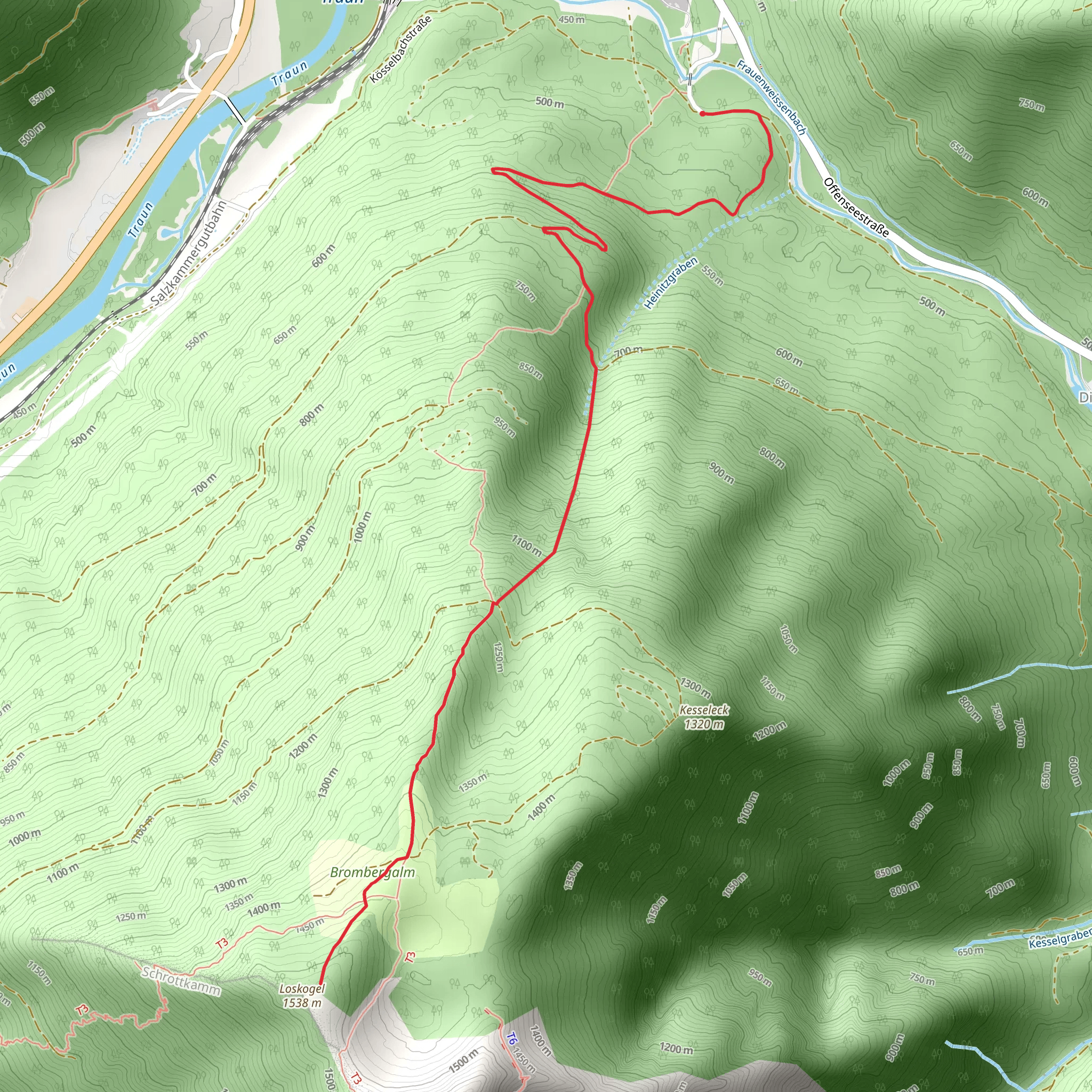 Bromberg in Ebensee mobile static map