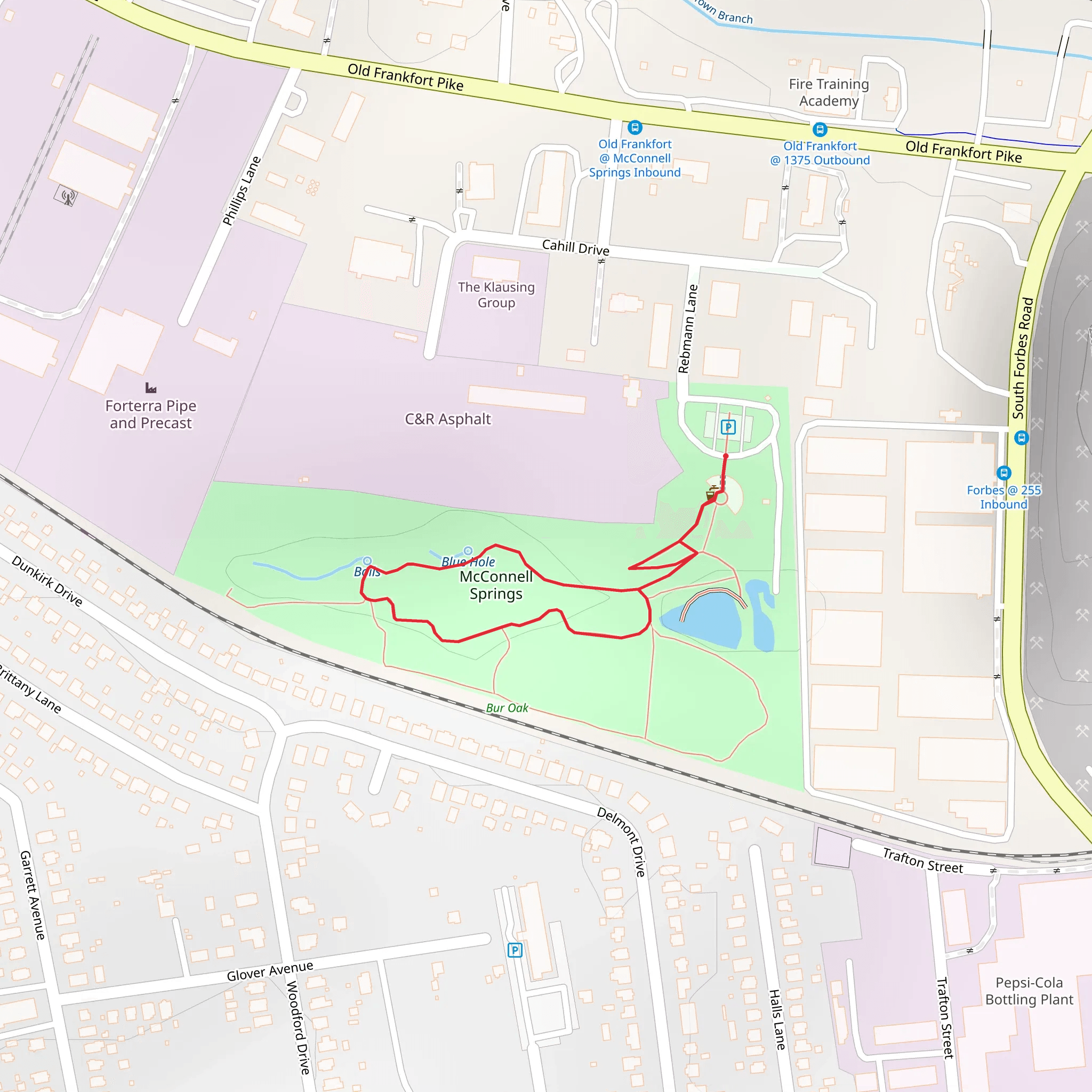 McConnell Springs Loop mobile static map